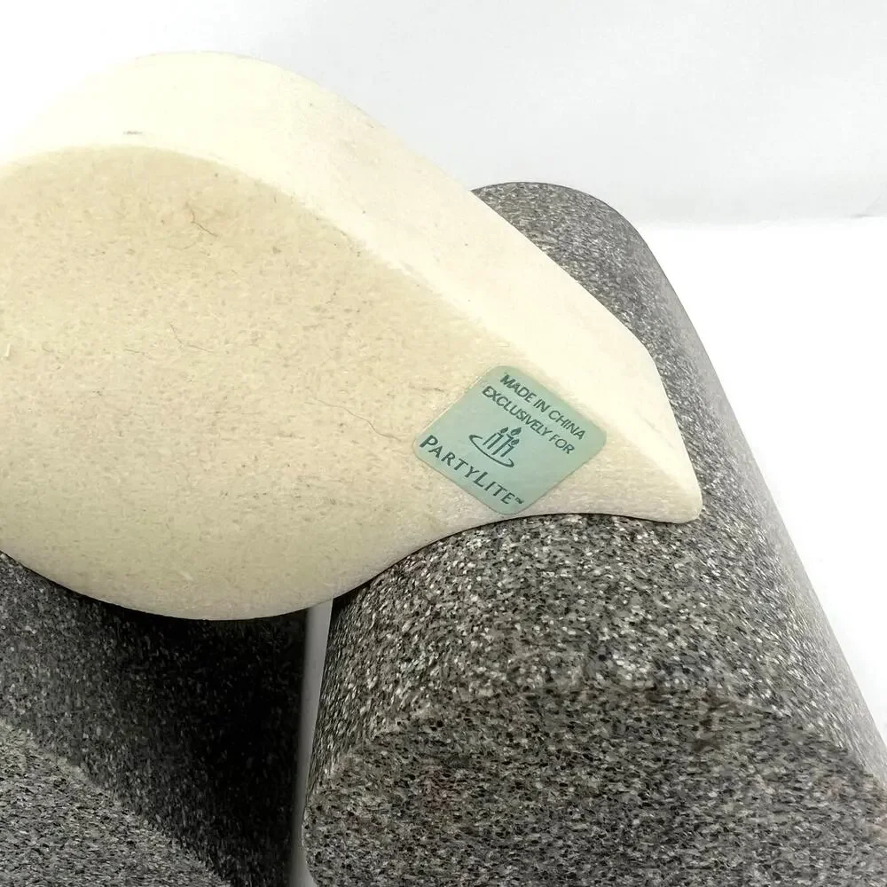 ONLY 3 PartyLite Stone Puzzle Stepped Tealight Candle Holders P7982 Set of 3 - Picture 3 of 5
